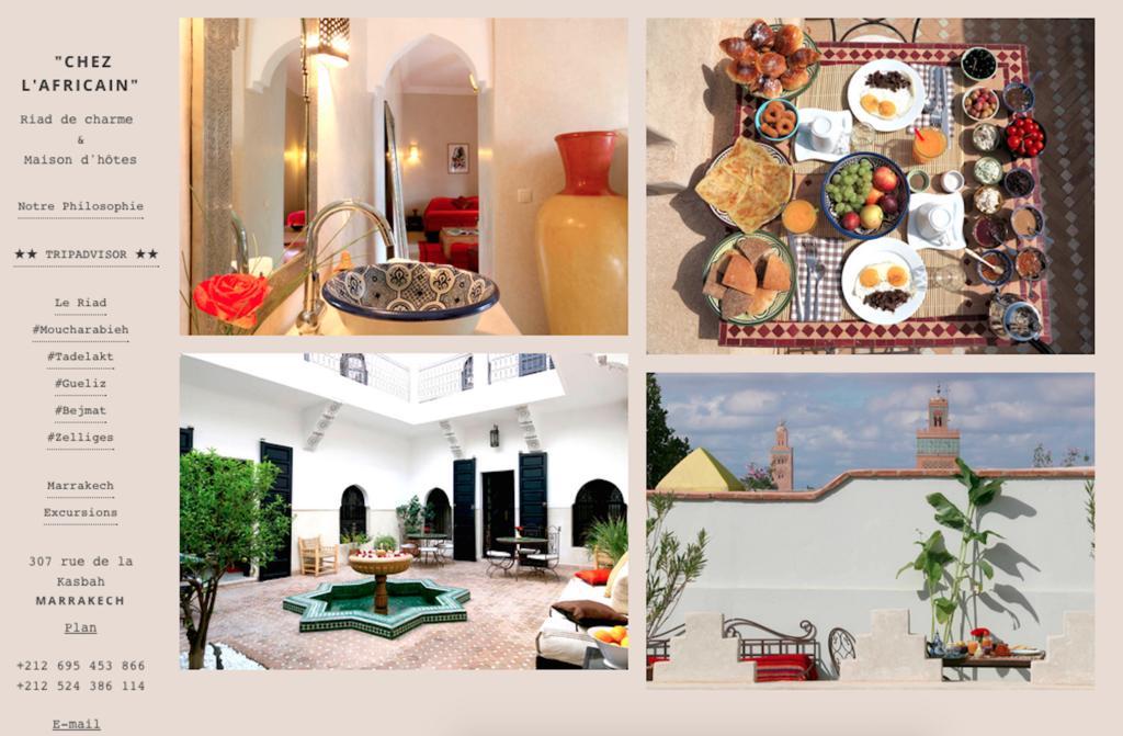 Riad Chez L'Africain Marrakesh Exteriör bild